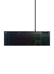 Logitech G815 Lightsync RGB Mechanical Wired English Gaming Keyboard, Black