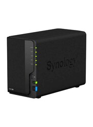 Synology 2 Bay NAS DiskStation DS220+ (Diskless), 2-Bay, 2GB DDR4, Black