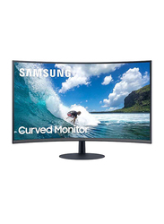 Samsung 24 Inch FHD Curved LED Gaming Monitor with Speaker, LC24T550FDMXUE, Black