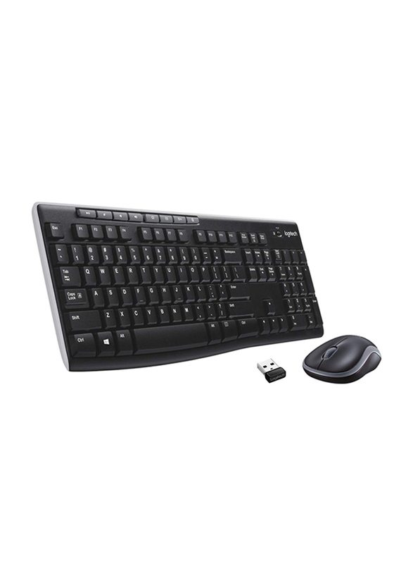

Logitech MK270r Wireless English Keyboard and Mouse, Black