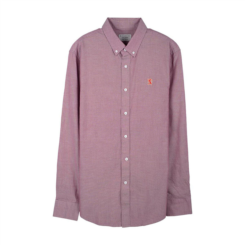

Giordano Long Sleeves Classic Shirt for Men, Small, Purple