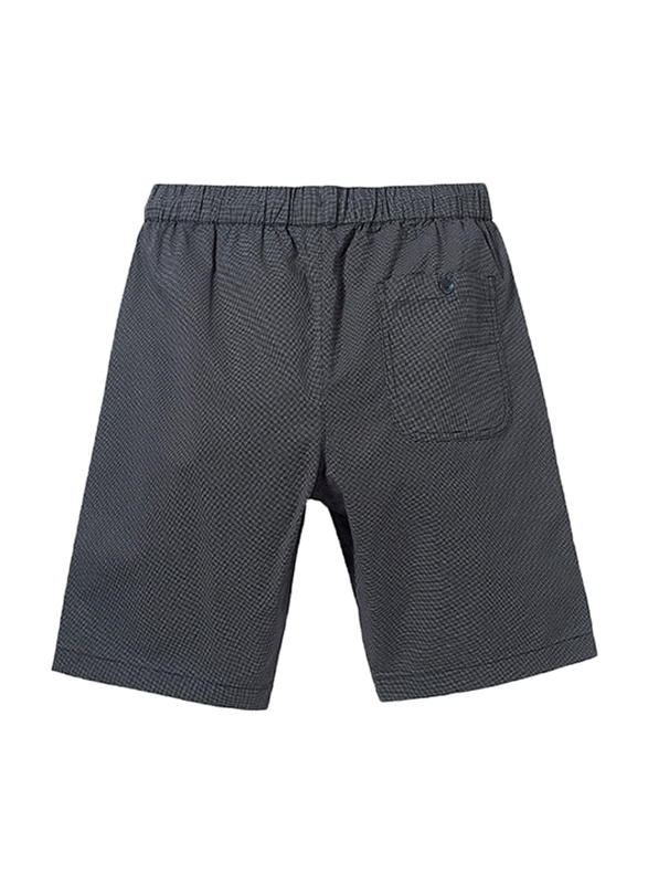 Giordano Slim Fit Elastic Waist Cotton Casual Shorts for Men, Small, Dark Grey