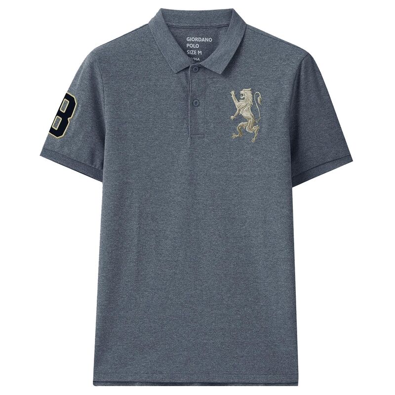 

Giordano Men's 3D Lion Polo