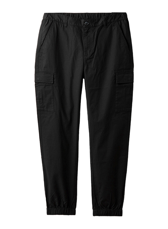 Giordano Joggers for Men, Medium, Black