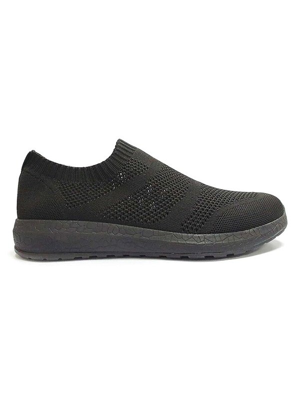 

Giordano Mesh Detail Polyester Men Slip-On Shoes, 41, Black