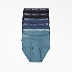 Giordano 6-Piece Classic Briefs for Men, Blue, XXL