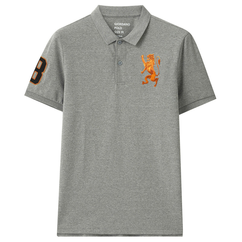 

Giordano Men's 3D Lion Polo
