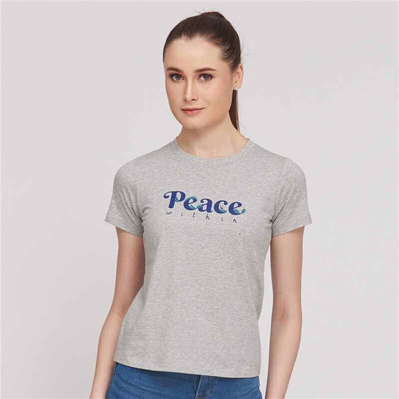 

Giordano Women Letter Crewneck Print tee