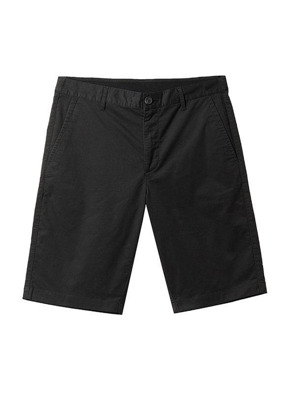 Giordano Stretchy Mid-Low Rise Casual Shorts for Men, 32 US, Black