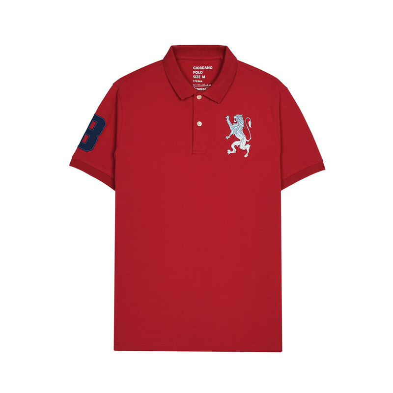 

Giordano Men's 3D Lion Polo
