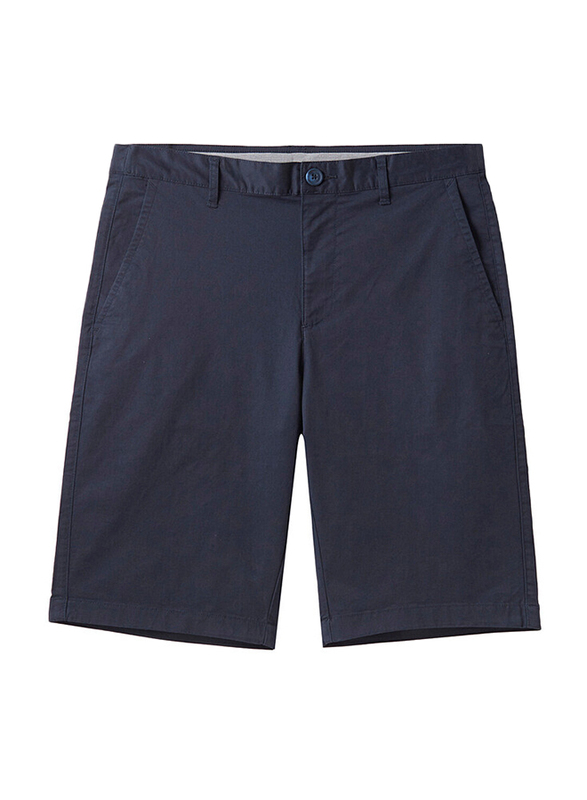 Giordano Stretchy Mid-Low Rise Casual Shorts for Men, 32 US, Blue