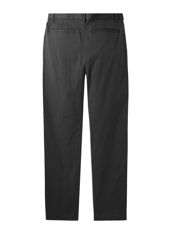 Giordano Mid-Low Rise Slim Pants for Men, 33 US, Dark Grey