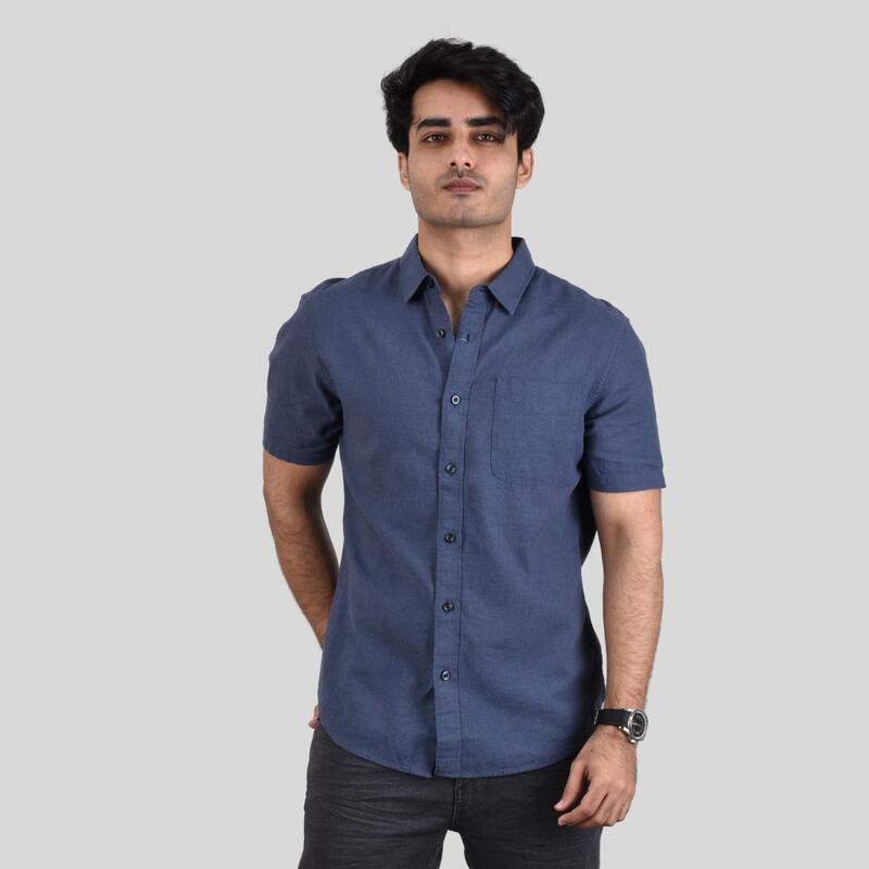 

Giordano Men's Cotton Linen Short Sleeve Shirt