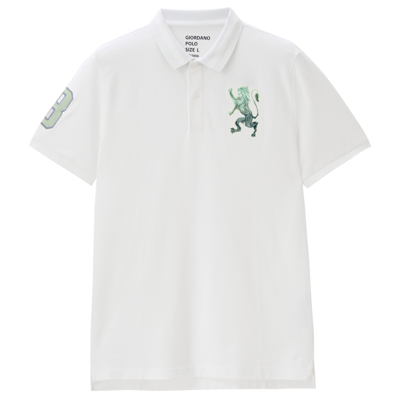 

Giordano Men's 3D Lion Polo