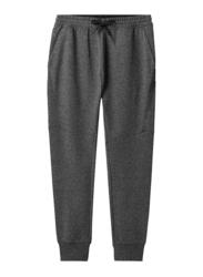 Giordano Slim Tapered Jogger Pants for Men, Small, Melange Black