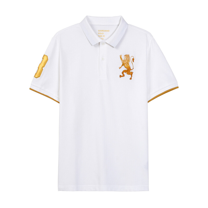 

Giordano Men's 3D Bold Lion Polo