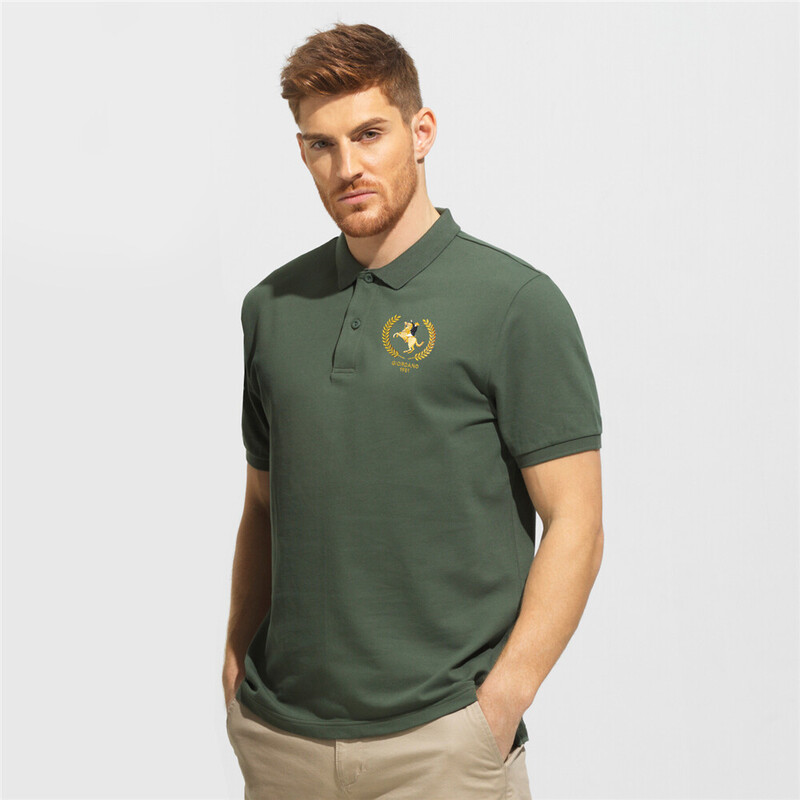 

Giordano 3D Napoleon Polo T-shirt for Men, Medium, Green