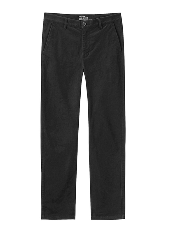 Giordano Stretchy Mid Rise Regular Tapered Pants for Men, 29 US, Black