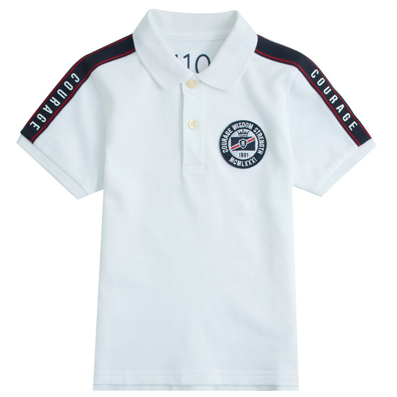 

Giordano Bold Polo T-shirt for Kids, 110, White