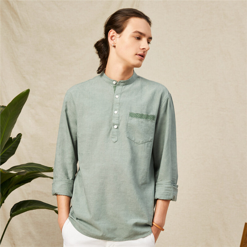 

Giordano Men's Linen Shirt