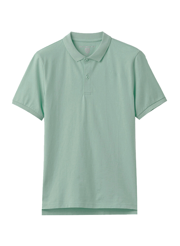 

Giordano Anti Bacteria Short Sleeve Polo Shirt for Men, Small, Aquifer Green