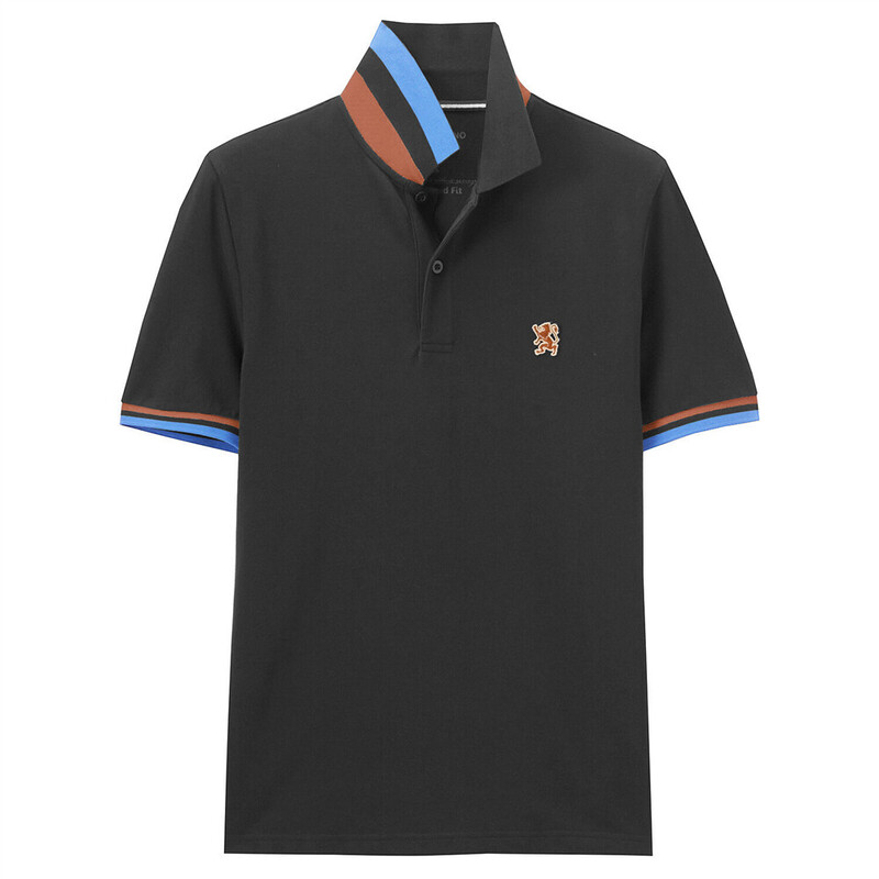 

Giordano Small Lion Embroidery Polo T-shirt for Men, Small, Blue