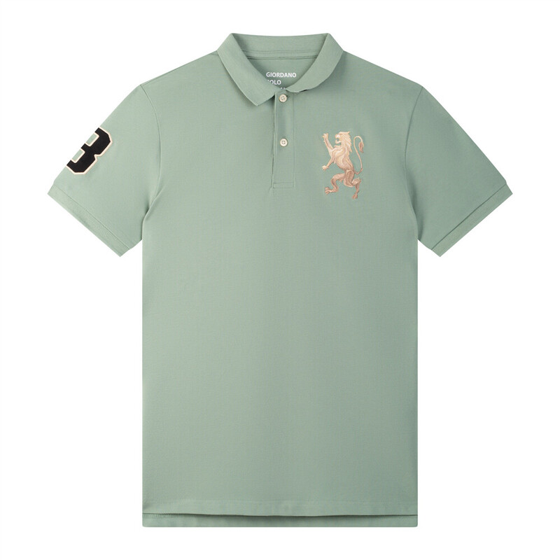 

Giordano Men's 3D Lion Polo