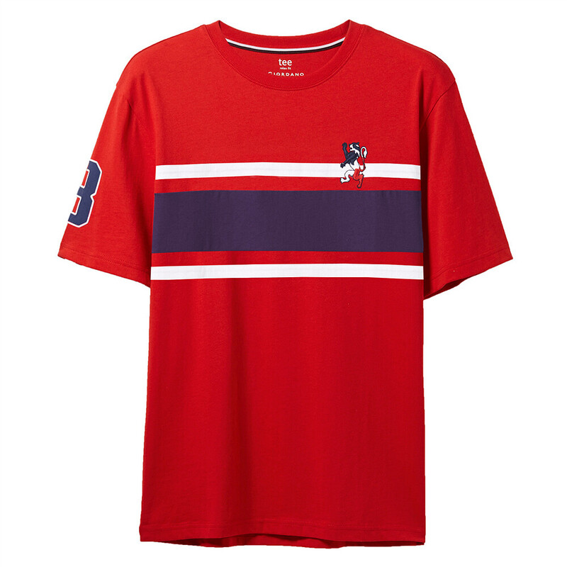 

Giordano Men's Cotton Jersey Crew neck Tee