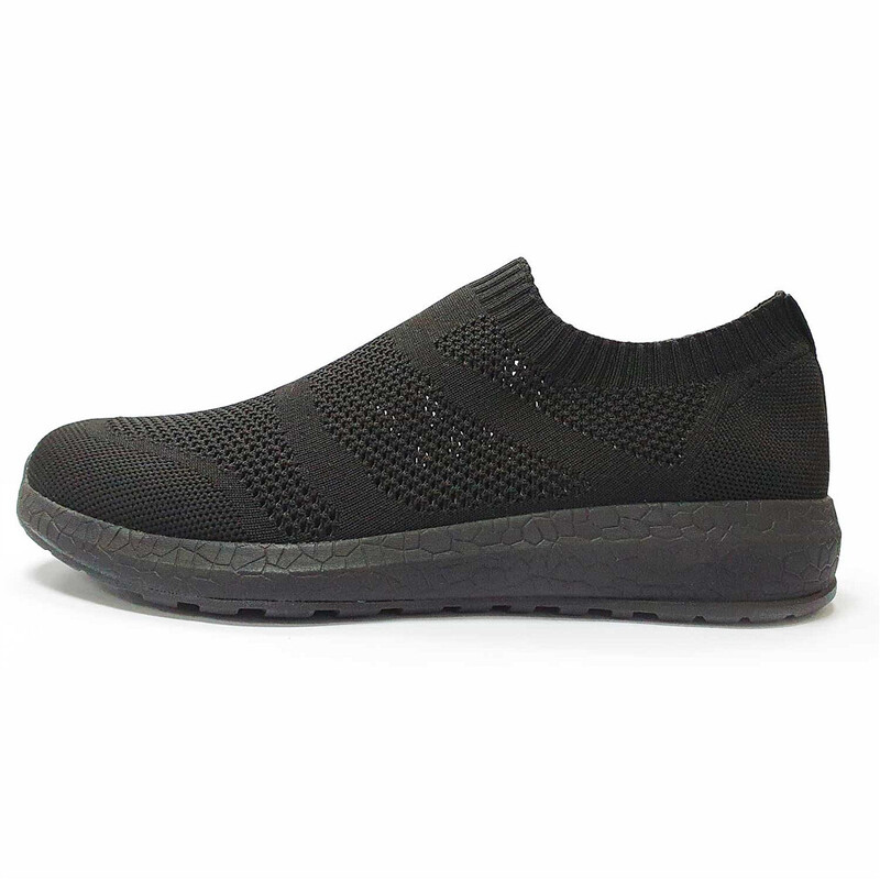 Giordano Mesh Detail Polyester Men Slip-On Shoes, 41, Black