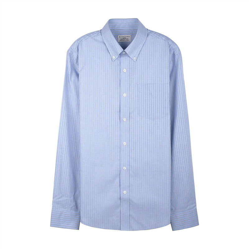 

Giordano Wrinkle Free Shirt for Men, Medium, Blue