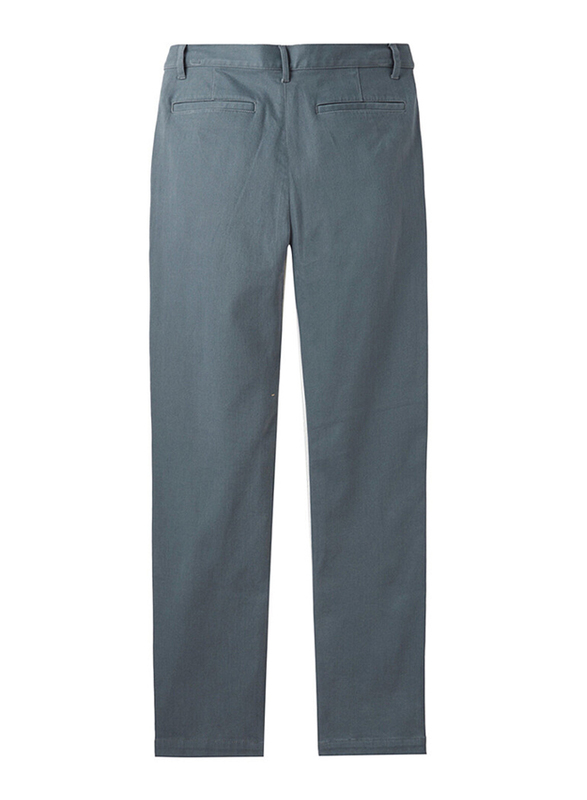 Giordano Mid-Low Rise Slim Pants for Men, 33 US, Blue