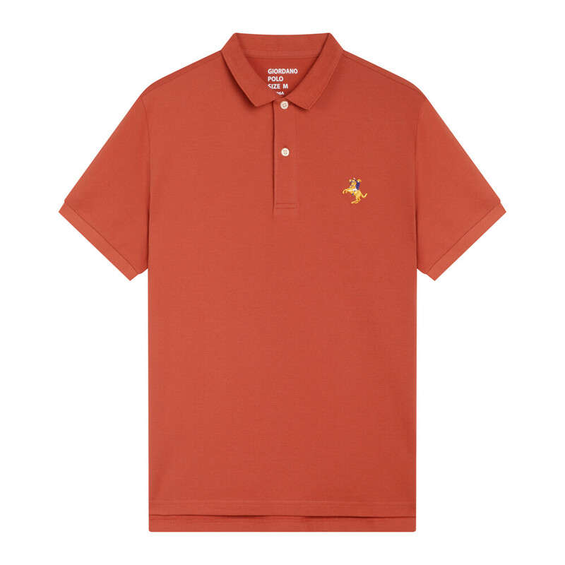 

Giordano Men's Solid Small Napoleon Polo