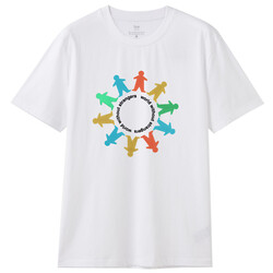 Giordano Print T-shirt for Men, Extra Large, White