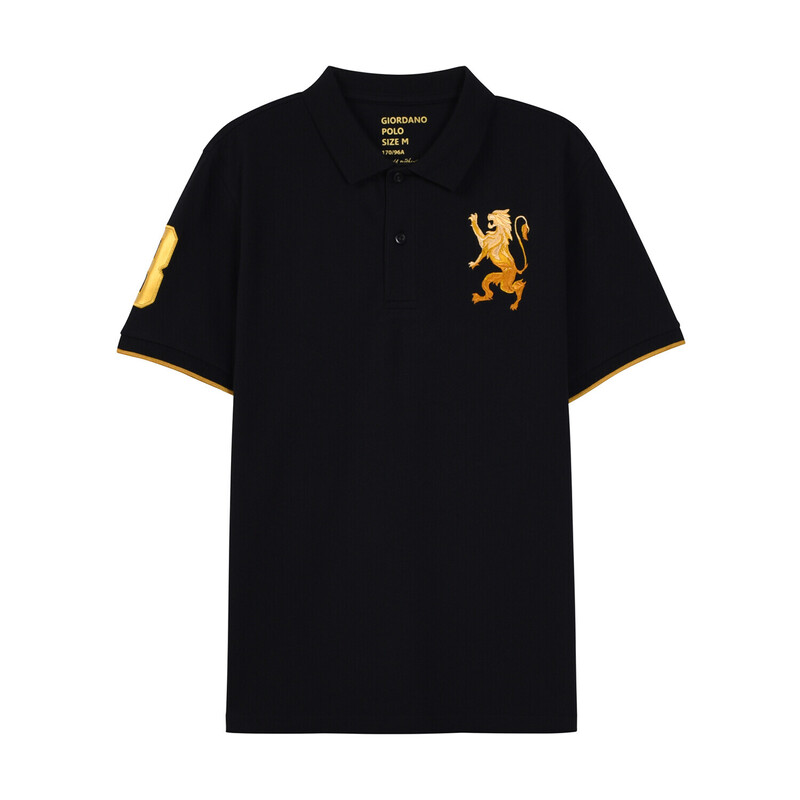 

Giordano Men's 3D Bold Lion Polo