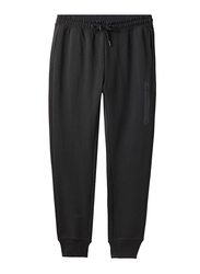 Giordano G-Motion Mid Rise Slim Tapered Jogger Pants for Men, Small, Signature Black