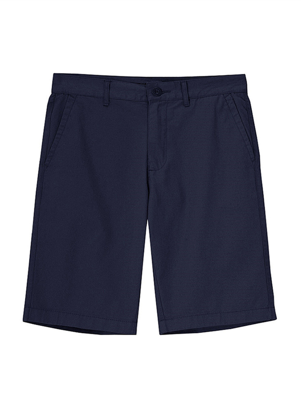 Giordano Solid Cotton Shorts for Men, 29 US, Blue