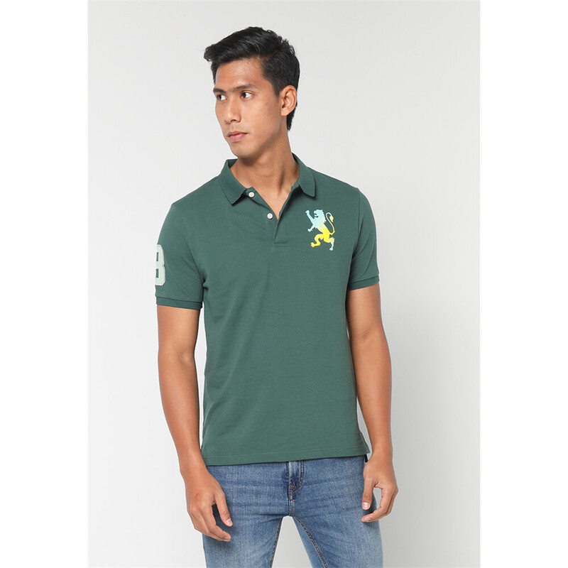 

Giordano Men's 3D Lion Polo