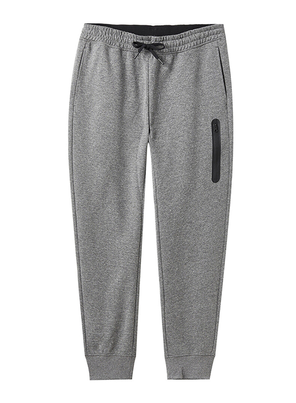 

Giordano G-Motion Mid Rise Slim Tapered Jogger Pants for Men, Large, Melange Sharkskin Grey