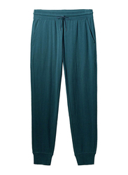 Giordano Mid Rise Slim Tapered Jogger Pants for Men, Small, Blue
