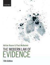 The Modern Law of Evidence.paperback,By :Keane, Adrian (Emeritus Professor of Law, City, University of London) - McKeown, Paul (Associate Pro
