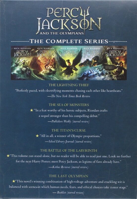 Percy Jackson and the Olympians 5 Book Boxed Set (New Covers W/Poster), Paperback Book, By: Rick Riordan