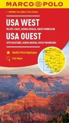 USA West Marco Polo Map: Pacific Coast, Sierra Nevada, Rocky Mountains.paperback,By :Marco Polo