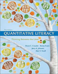 Quantitative Literacy: Thinking Between the Lines, Hardcover Book, By: Bruce Crauder