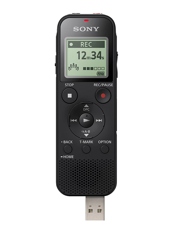 Sony ICD-PX470 Digital Voice Recorder with Built-in USB, Black