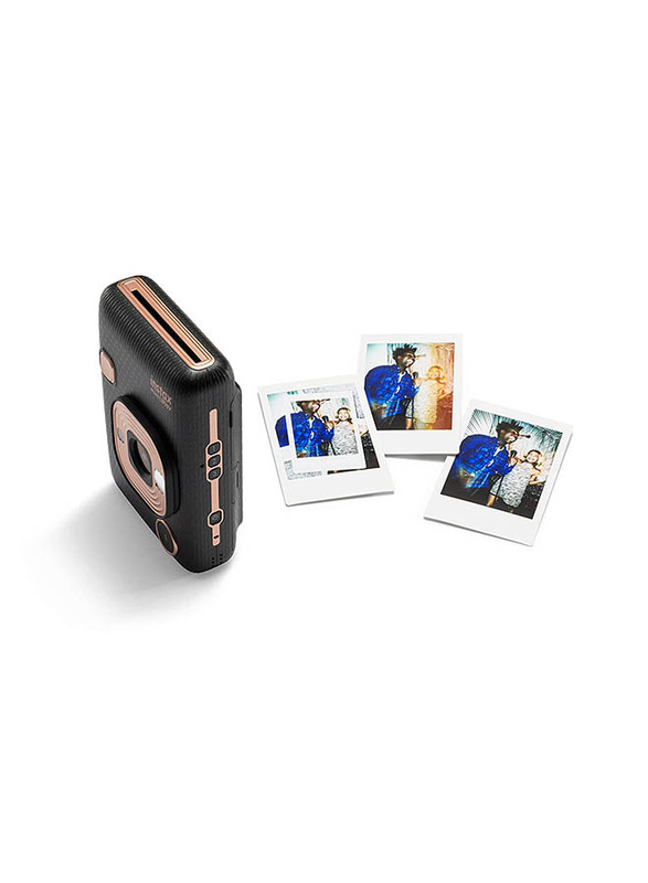 Fujifilm Instax Mini Liplay Hybrid Instant Film Camera, 4.9 MP, Elegant Black