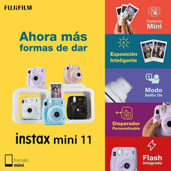 Fujifilm Instax Mini 11 Instant Film Camera, 16 MP, Purple