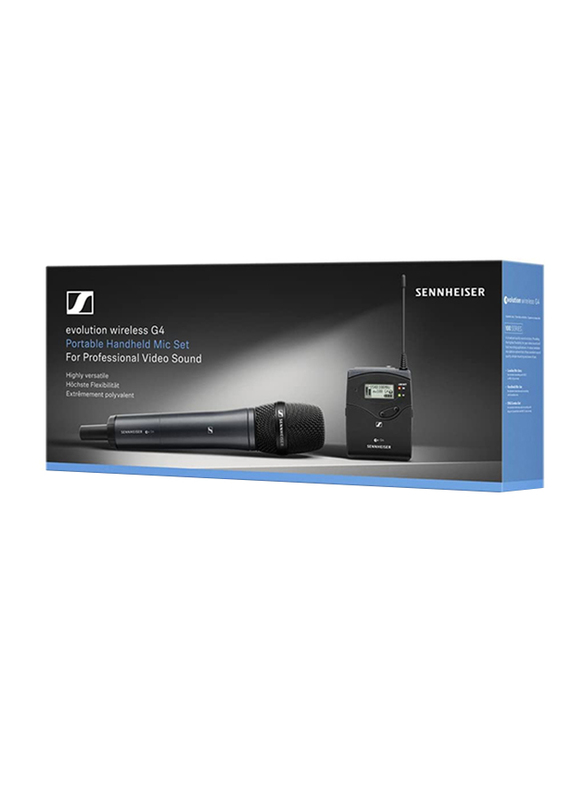 Sennheiser EW135P G4-A Camera-Mount Wireless Cardioid Handheld Microphone System, Black