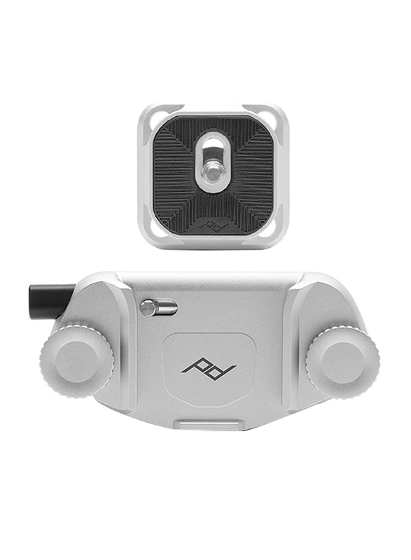 Peak Design Capture V3 Camera Clip with Plate, Silver