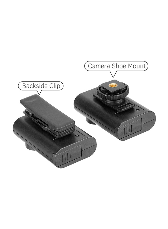 Boya BY-WM4 Pro K2 Digital Wireless Omni Lavalier Microphone System for Lightning iOS Devices, Black