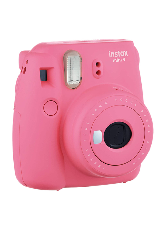Fujifilm Instax Mini 9 Instant Camera with 60mm f/12.7 Lens, Flamingo Pink
